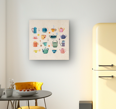 Quadro Decorativo vintage Chá de cozinha vintage - TenStickers