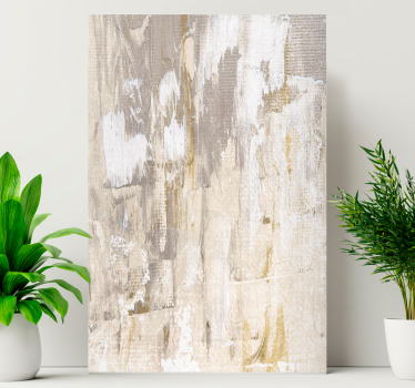 Quadro Decorativo vintage Pintura abstrata da floresta branca - TenStickers