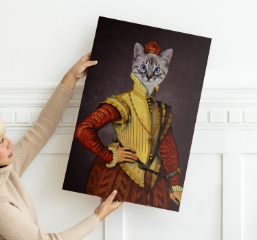 Quadro decorativo do gato aristocrata - TenStickers