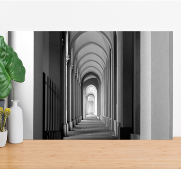 Quadro em 3D Portal 3d clássico branco - TenStickers