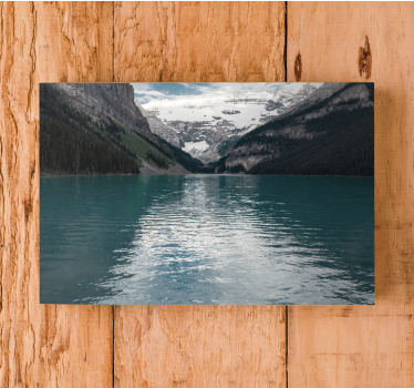 Quadro em 3D Rio de paisagem de montanha 3d - TenStickers