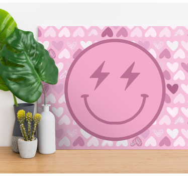 Quadro frase motivacional Ícone de rosto feliz - TenStickers