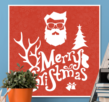 Quadro frase motivacional saudação de feliz natal - TenStickers