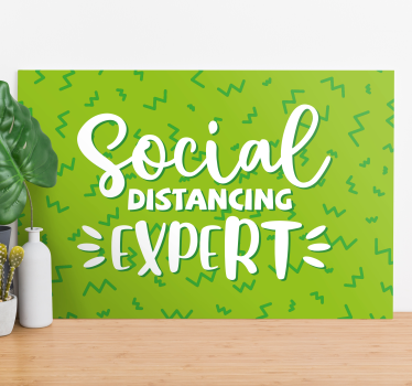 Quadro frase proclamação de distanciamento - TenStickers