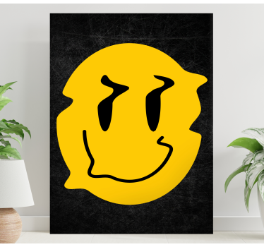 Quadro frase rosto sorridente e alegre - TenStickers