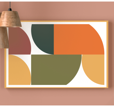 Quadro geométrico Arte geométrica abstrata - TenStickers