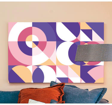 Quadro geométrico Figuras abstratas arte geométrica - TenStickers
