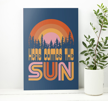Quadro musical Sol vintage - TenStickers