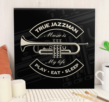 Quadro musical Verdadeiro homem do jazz - TenStickers