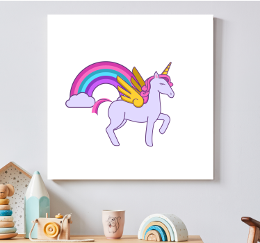 Quadro unicórnio fantasia mágica de unicórnio - TenStickers