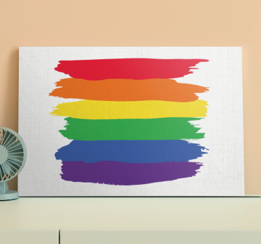 Quadro vintage com design de listras ousadas - TenStickers