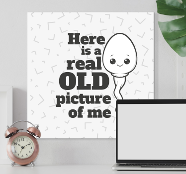 Quadro vintage memória engraçada antiga - TenStickers