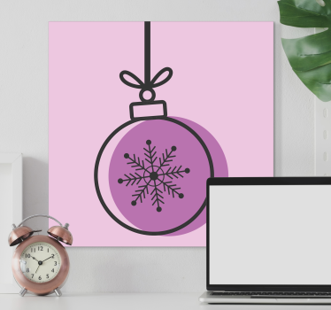 Quadros de desportos ornamento floco de neve - TenStickers