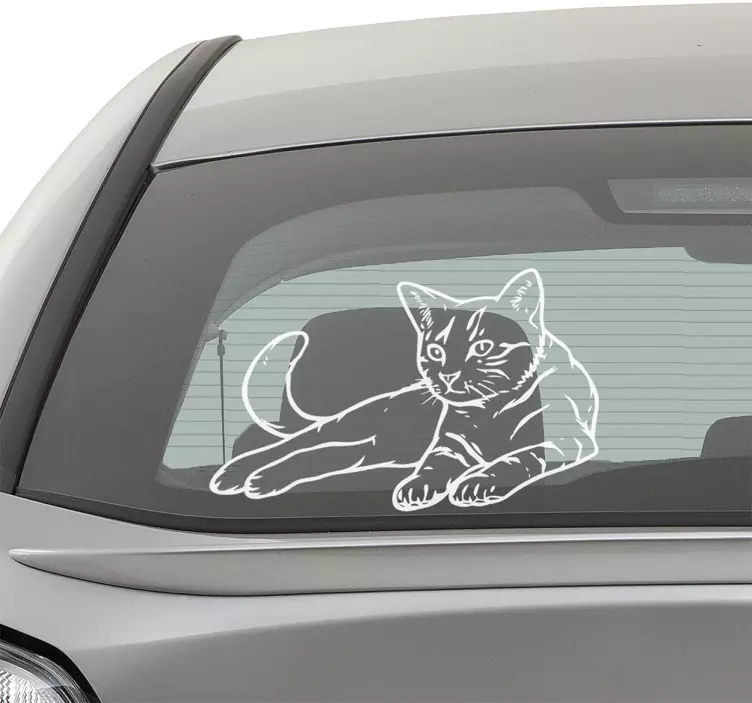 Vinil autocolante de um gato - TenStickers