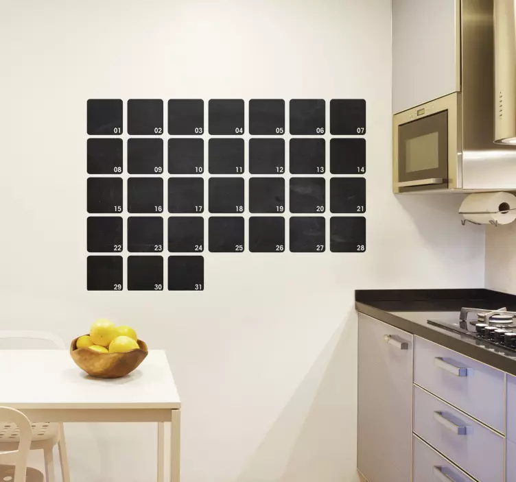 Autocolante de ardósia de planejador de mês - TenStickers