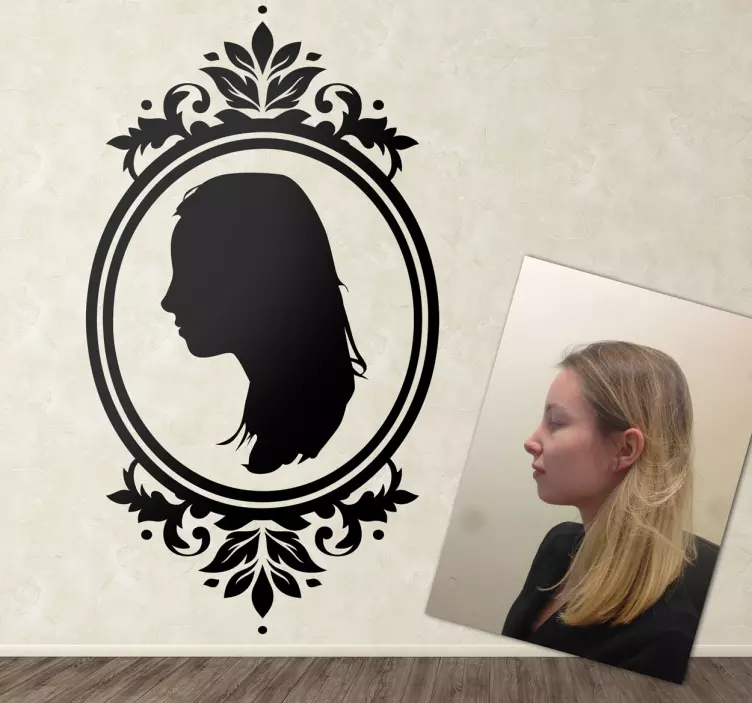 Autoclante de quadro de retrato personalizado - TenStickers