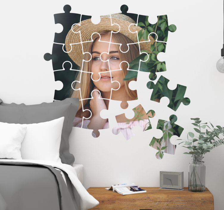 Autocolantes originais fotografia em puzzle - TenStickers