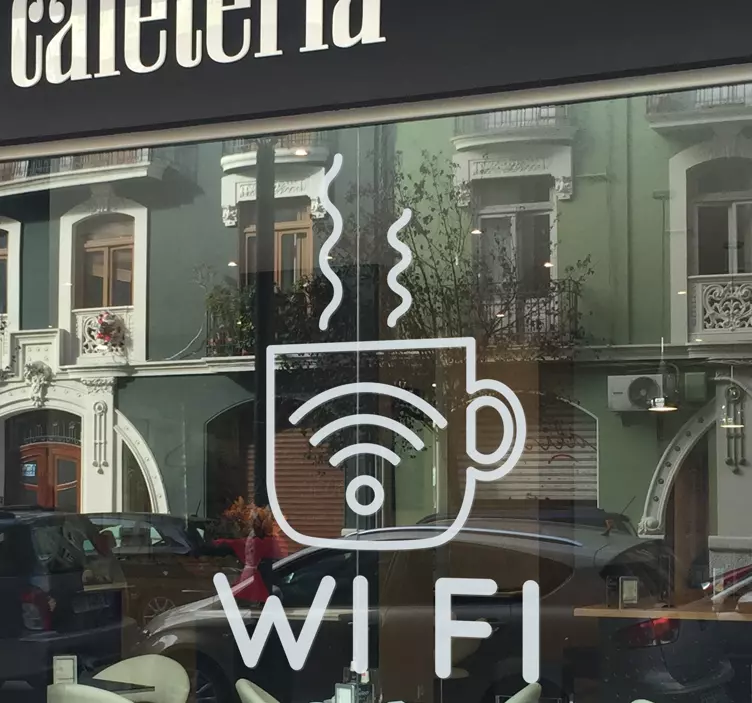 Autocolantes negócios Wifi para Cafés - TenStickers