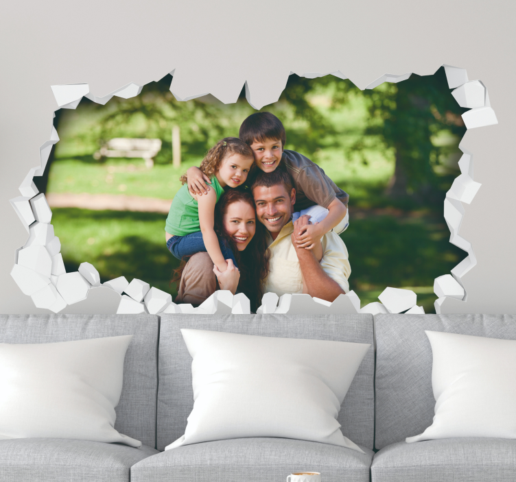 Autocolante personalizada foto mural 3D - TenStickers