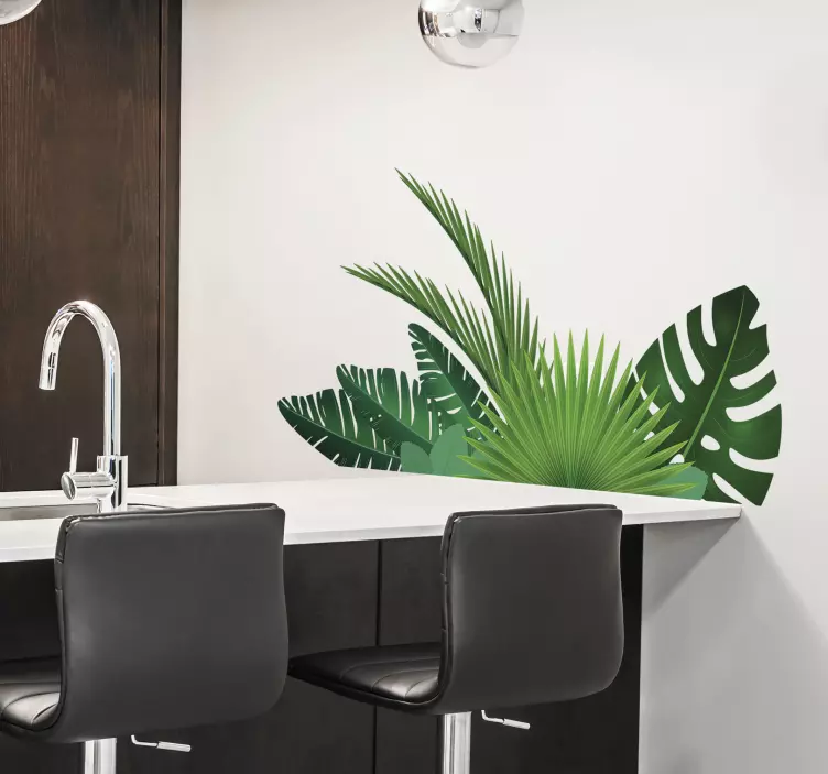 Vinil decorativo folhas tropicais - TenStickers