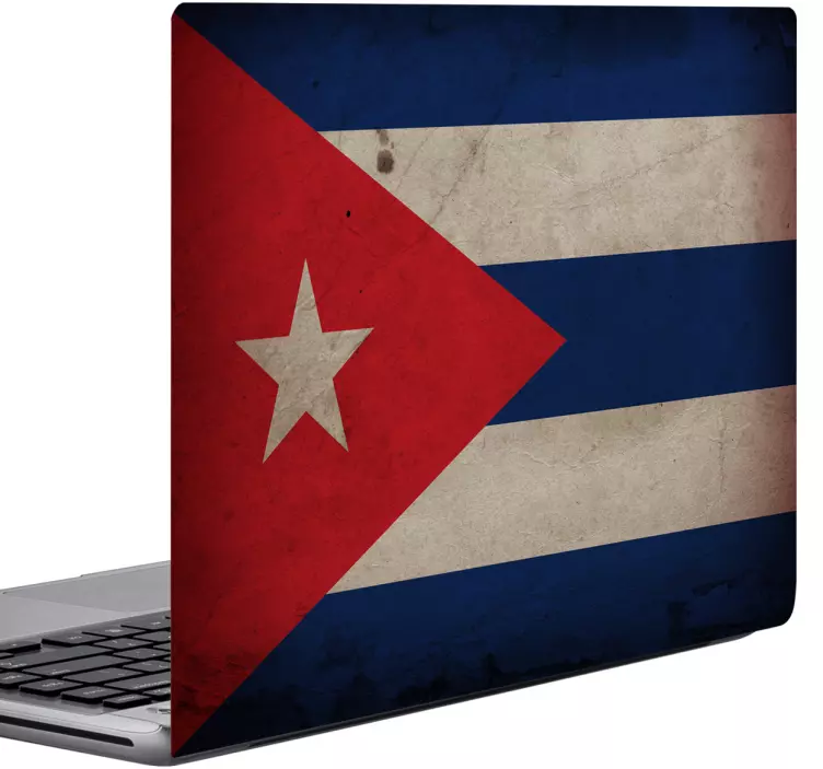 Autocolante para laptop emblema nacional cubano - TenStickers