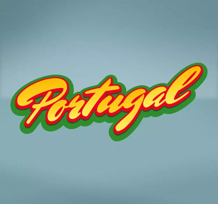 Autocolante de texto Portugal - TenStickers