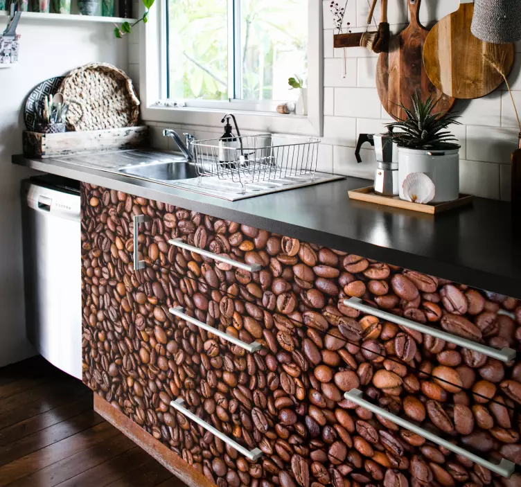 Vinil decorativo grãos de café - TenStickers