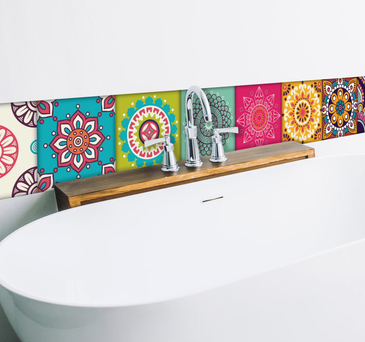 Autocolante azulejo Ornamentos marroquinos - TenStickers