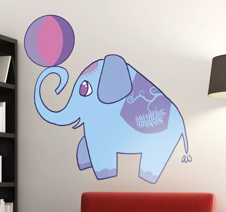 Vinil Infantil Elefante Circo - TenStickers