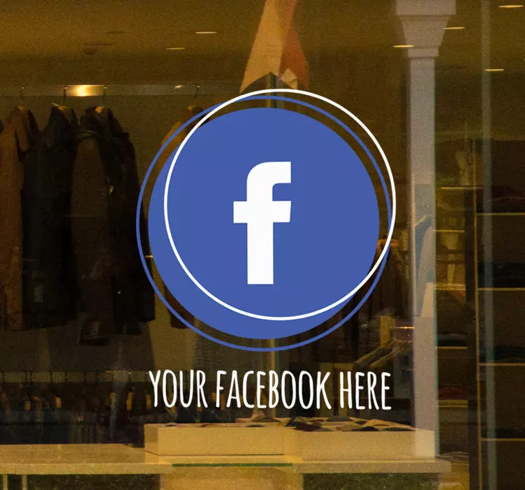 Autocolante para montras emblema de redes sociais - TenStickers