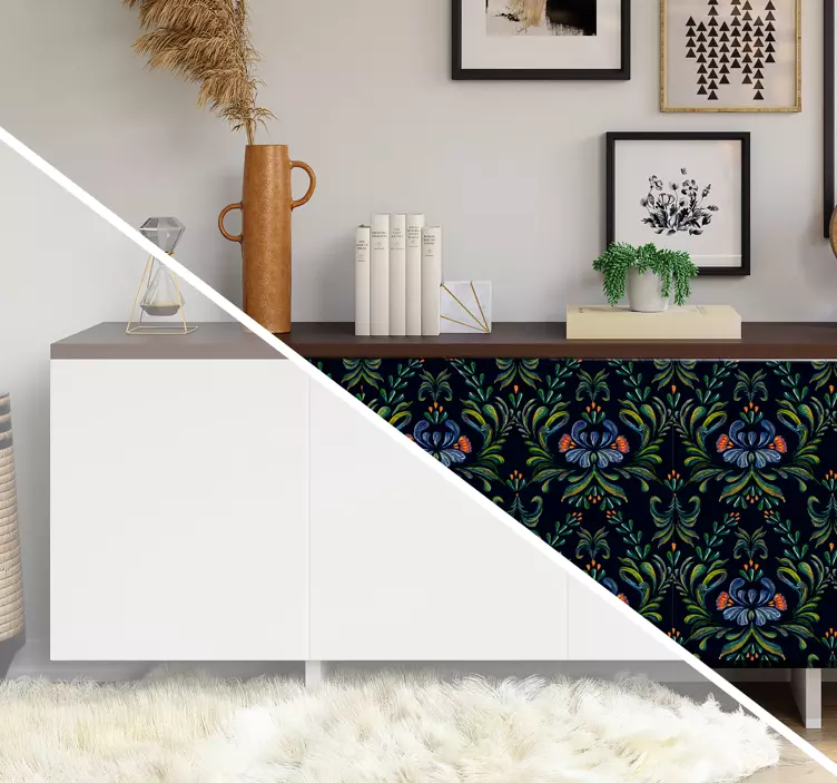 Autocolantes para móveis Ornamento folclórico colorido - TenStickers