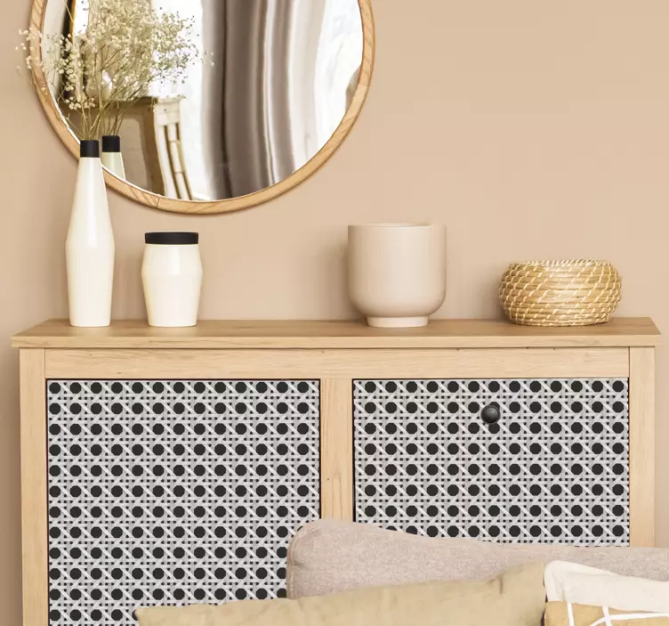 Autocolante para móveis padrão de folha contemporâneo - TenStickers