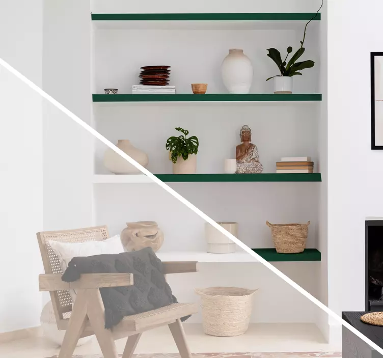 Autocolante decorativo estantes coloridas - TenStickers