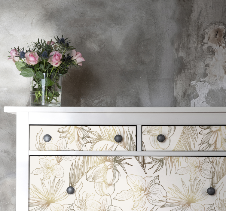 Autocolantes para móveis Flores tropicais - TenStickers