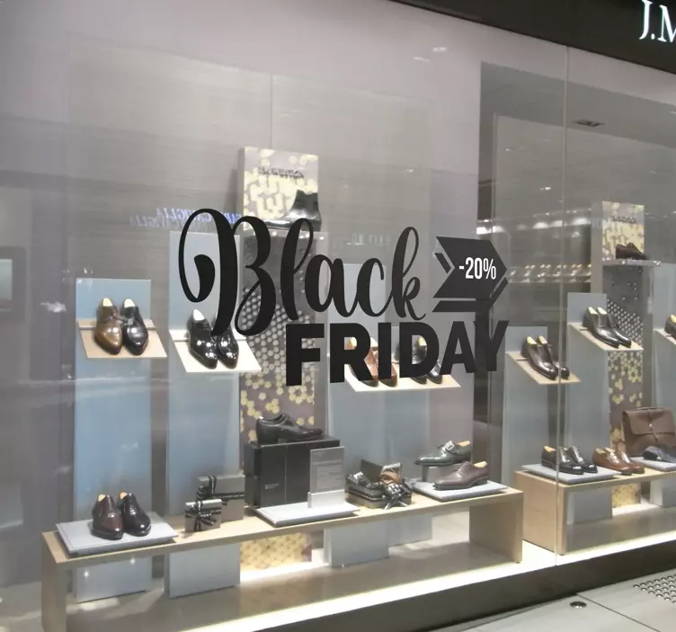 Autocolante para black friday personalizável - TenStickers