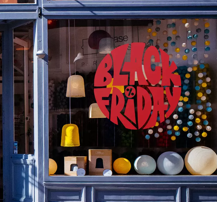 Autocolante para black friday Circular - TenStickers