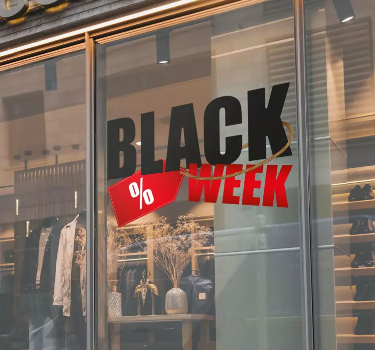 Autocolante para black week - TenStickers