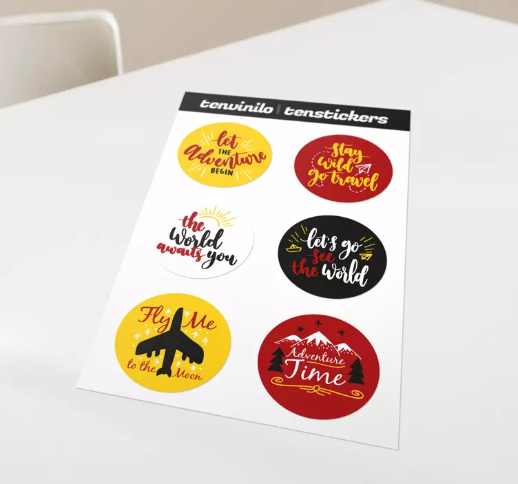 Autocolantes decorativos para carros Viajantes - TenStickers