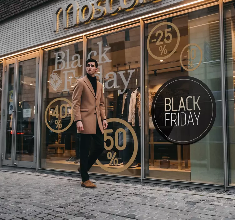 Autocolantes Promoções Promo Black Friday - TenStickers