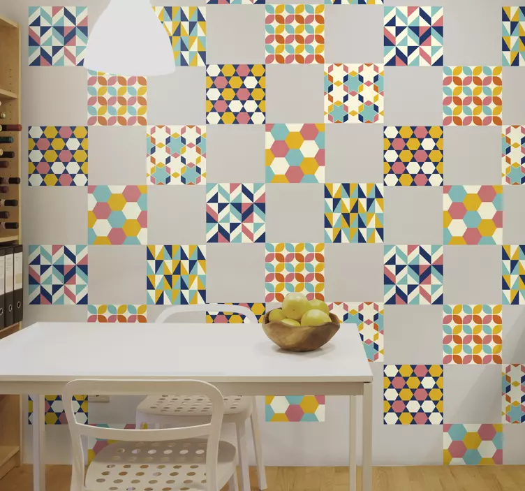 Adesivos azulejos Vibrações retrô - TenStickers