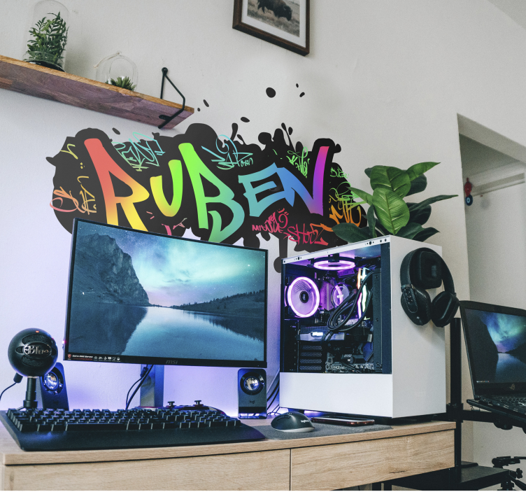 Vinis decorativos urbanos grafiti personalizado - TenStickers