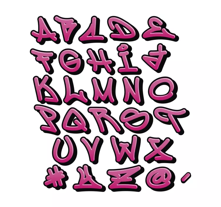 Vinil personalizável Grafite para meninas - TenStickers