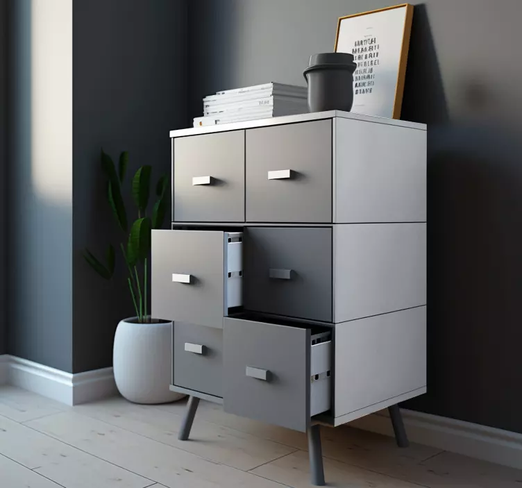 Autocolante para móveis cor cinza - TenStickers