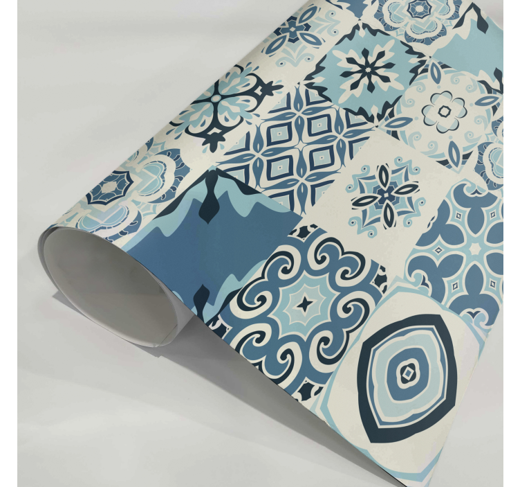 Autocolante para móveis azulejos Azuis - TenStickers