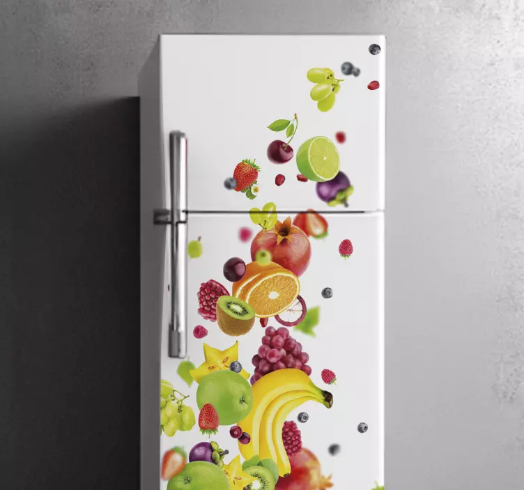 Autocolante para frigorífico vinil Frutas - TenStickers
