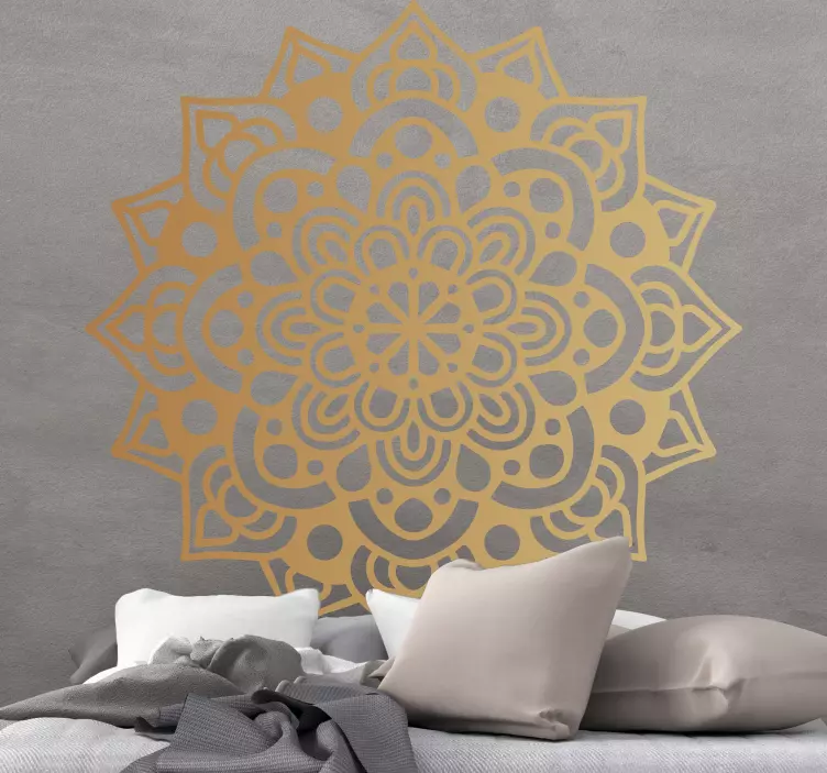 Autocolantes com padrões florais Mandala de arabescos de luxo - TenStickers