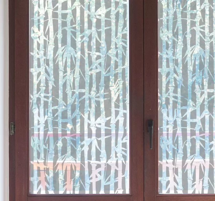 Adesivo  para vidros bambu Translúcido - TenStickers