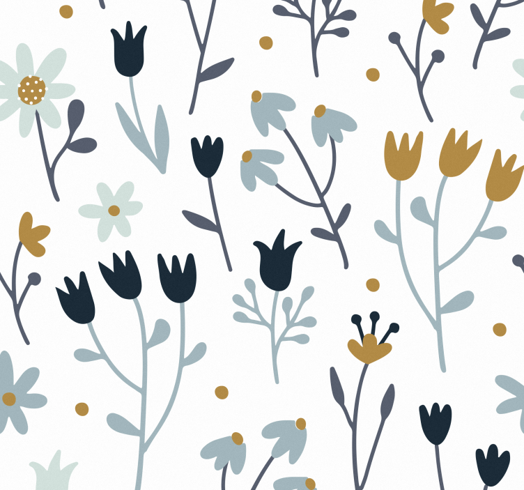 Autocolante para móveis flores minimalistas - TenStickers