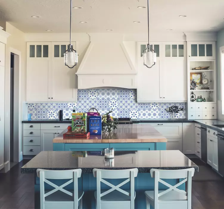 Autocolantes azulejos decorativos Delft - TenStickers