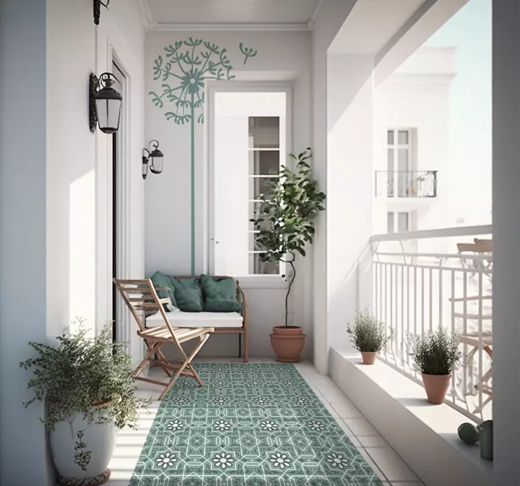 Autocolantes com padrões florais Dente-de-leão minimalista - TenStickers